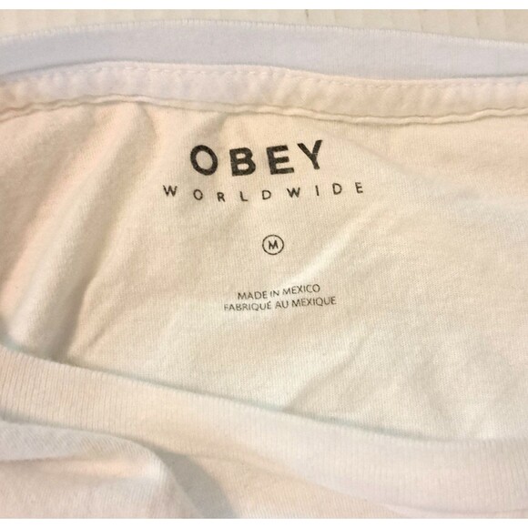 Obey Worldwide Shepard Fairey Art Propaganda Skater Short Sleeve T-shirt Mens M - Picture 5 of 5